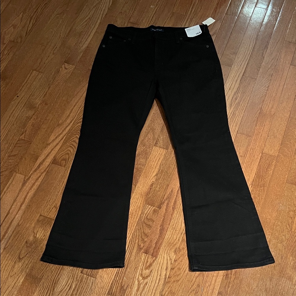 Aero black flare jeans 16R NEW with tags
